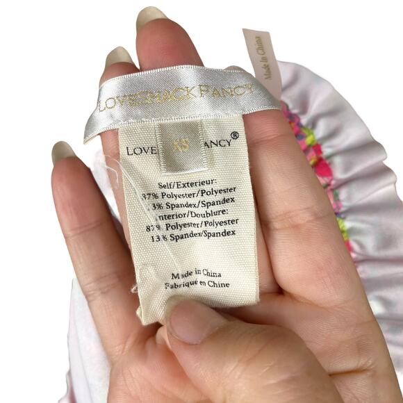 Love Shack Fancy Citrine Passion Sound Beach Floral Ruffle Mini Skirt SZ XS - Picture 12 of 13